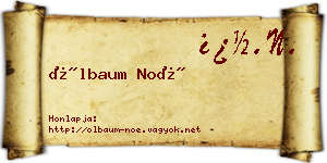 Ölbaum Noé névjegykártya
